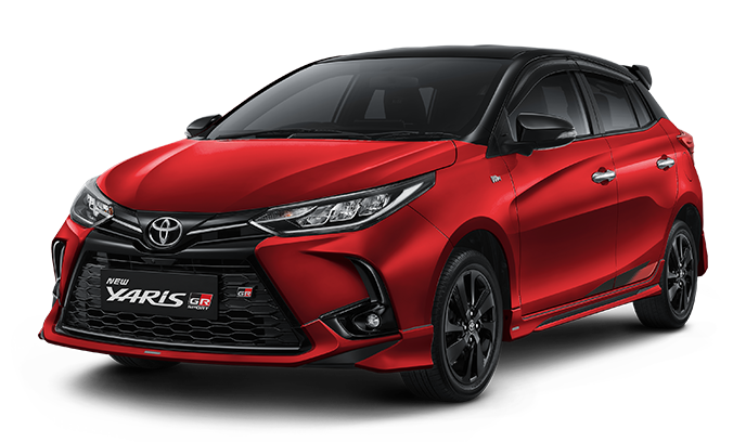 Mobil Toyota New YARIS GR SPORT Warna Hitam + Red Mica Metallic - Dealer Mobil Toyota Jawa Tengah